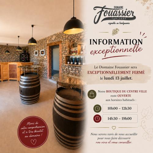 Fermeture exceptionnelle du domaine